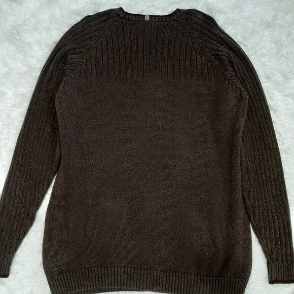 Columbia Men's Tall 100% Cotton Brown Pullover Knitted Sweater Size XLT - Picture 3 of 8
